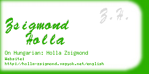 zsigmond holla business card